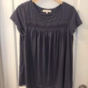 LOFT Blue T-shirt Size Medium